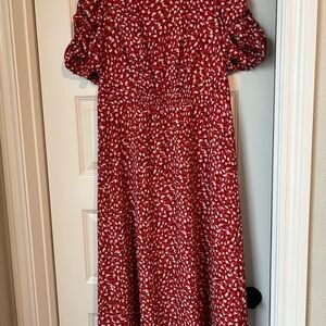 Vince Camuto Red patterned Dress